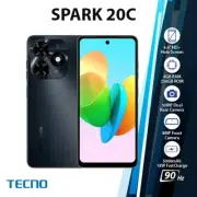 TECNO Spark 20C Android Cell Phone (Black, 4GB+256GB, Dual SIM, Unlocked)