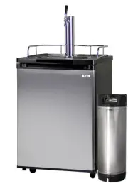 Kegco Homebrew Kegerator Single Faucet Dispenser Stainless with Ball Lock Keg