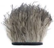 Emu Feathers x 10 Metres Millinery Ribbon Fringe Craft Feather Plume Slouch Hat
