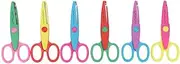 Respicefinem Cuttg Paper 23×19×3 6 Pcs Colorful Plastic Album Hand Safety Paper Decor Cutting Scissors Diy Tool