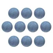 10pcs Fabric Cloth Covered Button 12.5mm Plastic Sewing Craft Buttons Sky Blue
