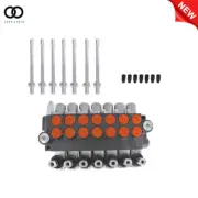 Conversion plug + 7 Spool 11 GPM Hydraulic Monoblock Double Acting Control Valve