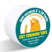 Anti Cat Scratch Tape, 3 inches x 30 Yards Cat Training Tape, 100% Transparen...