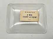 NOS Clock Glass Convex 3 9/16" x 2 13/16" (CM54-43)