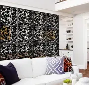 HANGING ROOM DIVIDER Screen Panels Partition Separator Wall Dividers 12 Pc LCHEN