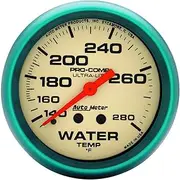 Auto Meter 4535 Ultra-Nite Water Temperature Gauge