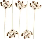 5Pcs Decorative Aroma Diffuser Flower Sticks Replaceable Diffuser Reeds for Fragrance Diffusers Simulation Floral Design Mood Enhancing Home Decor