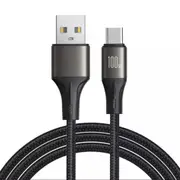Phone Cable USB-A to Type-C 1.2M 100W Super Fast Charge Data Cable Black