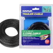 Narva 5 Core Trailer Cable 2.5mm 5A 30m Automotive Boat Caravan Truck Wire Cable V90 PVC Insulated
