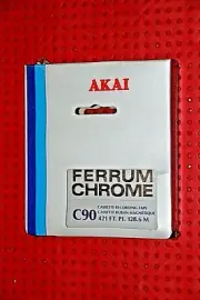 AKAI FERRUM CHROME C 90 TYPE III BLANK CASSETTE TAPE (1) (SEALED)