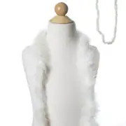 Ivory Ostrich Feathers Boa 6 feet Birthday Party Costume Decorations Crafts SALE