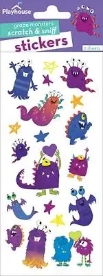 Playhouse Silly Monsters Grape Scented Scratch & Sniff Sticker Sheets