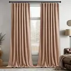 Nursery Sunlight Blush Velvet Curtains - Room Darkening Curtains for Bedroom ...