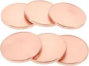 DOITOOL 6 sets Engraving Blanks Coin Smooth Surface DIY Coins with Storage Box for Crafts and Commemorative Collection Lightweight and Durable for Personalization