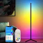 Corner Floor Lamp, RGB Color Changing Mood Lighting, Dimmable LED Modern Floo...