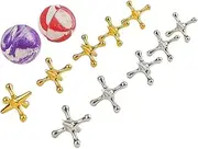 Ｓｉｍｈｏａ Jacks Game,Jacks and Bouncy Ball Set,Fun,Table Games,Old School Jax Game Toys for Party Favors Family Game Night Game Prizes