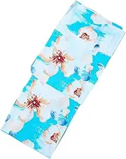 [Modern Sakura] Women's Authentic Traditional Japanese Yukata, aka Casual Kimono, Pink Cherry Blossoms in Blue, Blue, One Size