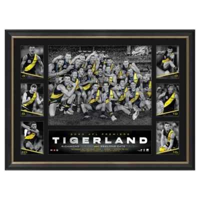 RICHMOND TIGERS 2020 AFL PREMIERS FRAMED TRIBUTE PRINT MARTIN COTCHIN NORM SMITH