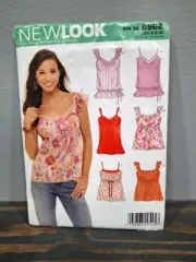 New Look 6562 Miss Top 6 Styles Size 8-18 Sewing Pattern