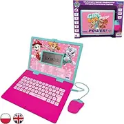 Lexibook, Psi Patrol Bilingual Learning Computer English/Polski, Children's Toy with 124 Language Activities, Writing, Maths, Logic, Music and Gaming, Pink, JC598PAGi17
