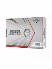 New Callaway Golf Unisex Chrome Soft X LS trptrk Golf Balls-White - 1 Dozen