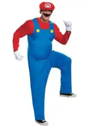 The Super Mario Brothers Mens Mario Deluxe Costume
