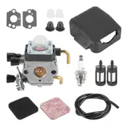 FS85 Carburetor + Air Filter Cover for STIHL FS75 FS80 FS 85 KM80 KM85 FC75 String Trimmer Brush Cut silver & black