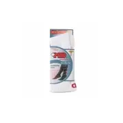 MD Compression Socks Ribbed Cushion Soles Over the Calf White Medium Size 1 Pair