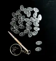 Thirty Eyeglasses Symmetrical Soft Nosepads+10 Nose Screws+3-in-1 Repair Tool