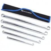 5PCS Extra Long Double Box End Wrench Set Chrome Vanadium Steel Aviation Wren...