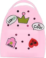 [Generic] Silicone Backpack for Women | Waterproof Silicone Backpack Cute Jelly Backpack,Travel Bag Lightweight Adjustable Backpack Purse for Women