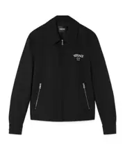 Versace Medusa Head-Embroidered Zipped Jacket IT50,IT48 black