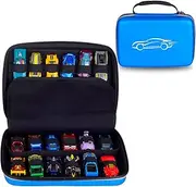 Hard EVA Protective Carrying Storage Case for Hot Wheels 20-Car Pack,Hot Wheels 24-Car Pack, Matchbox Cars Case, Blue, Backpack,travel