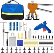 Pro Car Dent Repair Kit 53pcs - Paintless Dent Removal Tools for Automotive Body Repair, Hail Damage & Door Dings with Glue Gun, Tabs & Rubber Hammer (AU Plug)