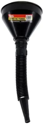 Handy Automotive Jumbo Flexible Oil Funnel, Black