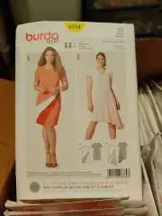 Burda style sewing pattern uncut brand new 6784 us size 18-28 dress