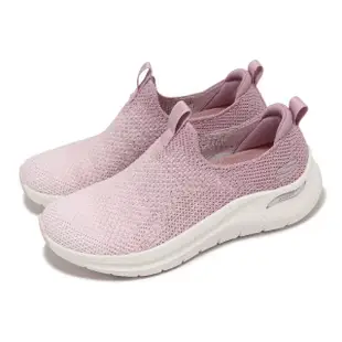 【SKECHERS】休閒鞋 Arch Fit 2 女鞋 粉紅 輕量 緩衝 足弓支撐 厚底 無鞋帶 健走 運動鞋(150055-MVE)