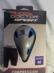 Shock Doctor Sport Compression Short W/ Cup Size Adult Medium. Color Blue
