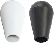 2Pcs Joystick Knob, Black+White Arcade Game Joystick Replacement Parts Plastic Handle Top Threaded Knob Arcade Accessories