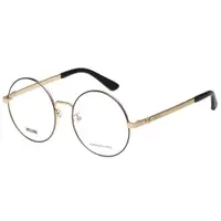 在飛比找ETMall東森購物網優惠-Moschino 圓框 小熊 光學眼鏡(黑配金)