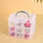 Detachable Jewelry Bead Storage Container 18 Grids Crafts Tool Case For DIY