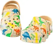 [Generic] Kids Dinosaur Cloud Slides Clogs| Non-Slip Shower Toddler Slippers| Thick Sole Beach Pool Sandals Summer Indoor & Outdoor