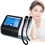 Skin-Tightening Device, Skin Lift Sculpting Machine with 2 Types Probes, Adjustable 2 Treatment Modes, 5 Levels Energy, Accurately Penetrates Skin Layer, Soothing Calming, for Anti-aging