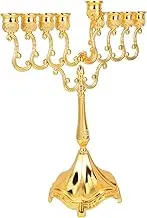 Hole Religious Menorah Candlestick Vintage Ornaments for Home Decor Desktop Ornament
