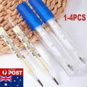 Adult Kids Medical Classic Glass Clinical Oral Armpit Thermometer Mercury Free