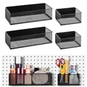 4 Pcs Magnetic Storage Bin Magnetic Locker Organizer for Pegboard