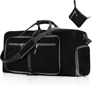 Gym Bag with Shoe Compartment Carry On Luggage Travel Bag Sports Bag Duffle Bag for Men and Women Foldable and Expandable