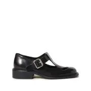 [Miu Miu] Miu Miu 30mm Leather T-bar Shoes 37 IT BLACK