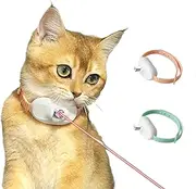 Cat Laser Pointer Collar, Cat Toys for Indoor Cats,Smart Wearable Laser Collar,Rechargeable Cat Toys for Independent Play(Pink)