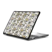 MacBook Pro 13-inch (M1 / M2 / Intel) Impact Case Elegant black gray gold watercolor floral painting
